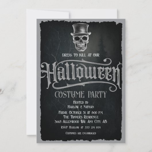 Halloween-Party-Einladung Einladung (Vorderseite)