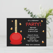 Halloween-Party-Einladung Einladung (Stehend Vorderseite)