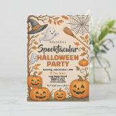 Halloween-Party-Einladung Einladung (Stehend Vorderseite)