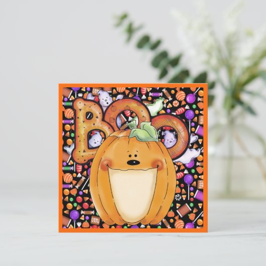 Halloween-Party-Einladung Einladung (Stehend Vorderseite)