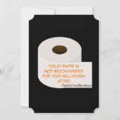 Halloween-Party-Einladung Einladung (Rückseite)