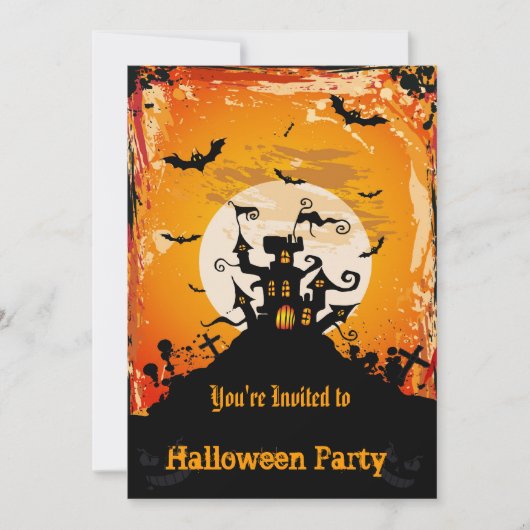 Halloween-Party-Einladung Einladung (Vorderseite)
