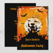 Halloween-Party-Einladung Einladung (Vorne/Hinten)