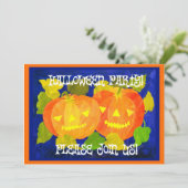 Halloween-Party-Einladung Einladung (Stehend Vorderseite)