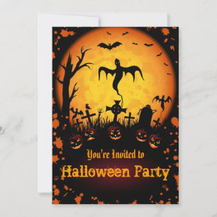 Halloween-Party-Einladung Einladung