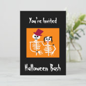 Halloween-Party-Einladung Einladung (Stehend Vorderseite)