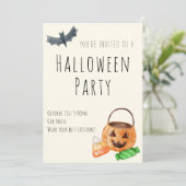 Halloween-Party-Einladung Einladung (Stehend Vorderseite)