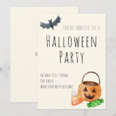 Halloween-Party-Einladung Einladung (Vorne/Hinten)