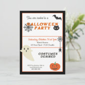Halloween-Party-Einladung Einladung (Stehend Vorderseite)
