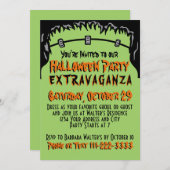 Halloween-Party-Einladung Einladung (Vorne/Hinten)