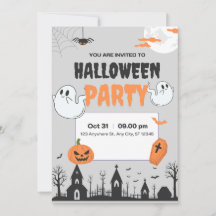 Halloween-Party-Einladung