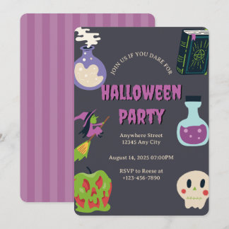 Halloween-Party-Einladung Einladung