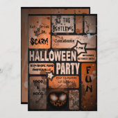 Halloween-Party-Einladung Einladung (Vorne/Hinten)