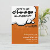 Halloween-Party-Einladung Einladung (Stehend Vorderseite)