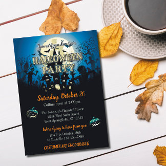 Halloween-Party-Einladung Einladung