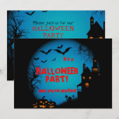 Halloween-Party-Einladung Einladung (Vorne/Hinten)