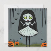 Halloween-Party-Einladung Einladung (Rückseite)