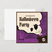 Halloween-Party-Einladung Einladung (Vorne/Hinten)