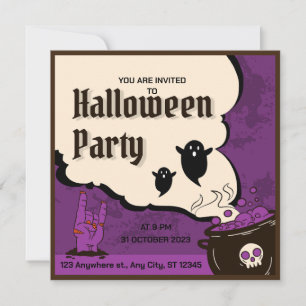 Halloween-Party-Einladung Einladung