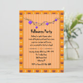 Halloween-Party-Einladung Einladung (Stehend Vorderseite)