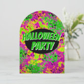 Halloween-Party-Einladung Einladung (Stehend Vorderseite)