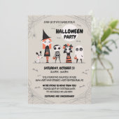 Halloween-Party-Einladung Einladung (Stehend Vorderseite)