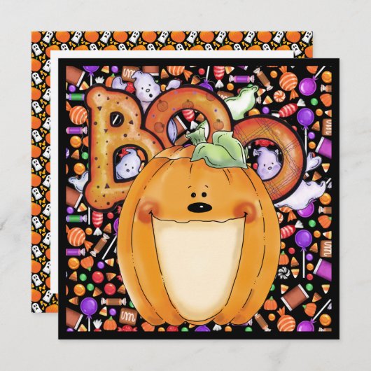 Halloween-Party-Einladung Einladung (Vorne/Hinten)