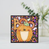 Halloween-Party-Einladung Einladung (Stehend Vorderseite)