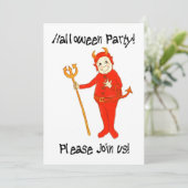 Halloween-Party-Einladung Einladung (Stehend Vorderseite)
