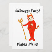 Halloween-Party-Einladung Einladung (Vorne/Hinten)