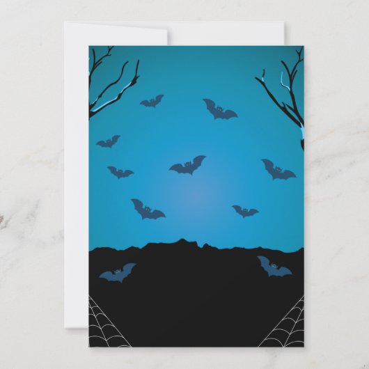 Halloween-Party-Einladung Einladung (Rückseite)