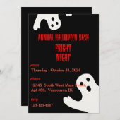 Halloween-Party-Einladung Einladung (Vorne/Hinten)