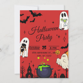Halloween-Party-Einladung Einladung