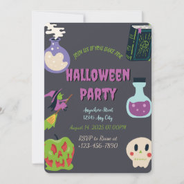 Halloween-Party-Einladung Einladung