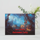 Halloween-Party-Einladung Einladung (Stehend Vorderseite)