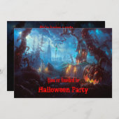Halloween-Party-Einladung Einladung (Vorne/Hinten)