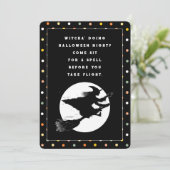 Halloween-Party-Einladung Einladung (Stehend Vorderseite)