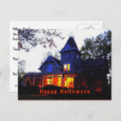 Halloween-Party-Einladung Einladungspostkarte (Vorne/Hinten)