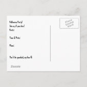 Halloween-Party-Einladung Einladungspostkarte (Rückseite)