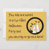 Halloween-Party Einladung Eltern haben Datum Nacht (Vorderseite)