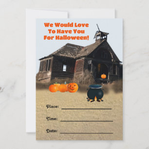 Halloween-Party-Einladung Feiertagskarte