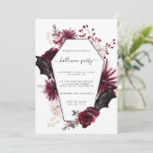 Halloween-Party Einladung Flyer (Stehend Vorderseite)