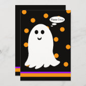 Halloween Party Einladung Ghost (Vorne/Hinten)