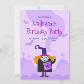 Halloween-Party Einladung, Halloween Geburtstag Einladung (Vorderseite)