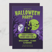 Halloween Party Einladung Halloween-Party (Vorne/Hinten)