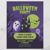 Halloween Party Einladung Halloween-Party Flyer (Vorne)