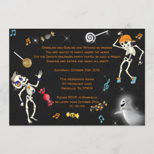 Halloween-Party-Einladung, Halloween-Tanzveranstal Einladung