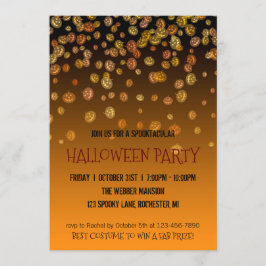 Halloween-Party Einladung Jack o'lantern Regen