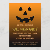 Halloween-Party Einladung Jack o'Laterne