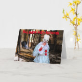 Halloween-Party Einladung. Karte (Gelbe Blume)